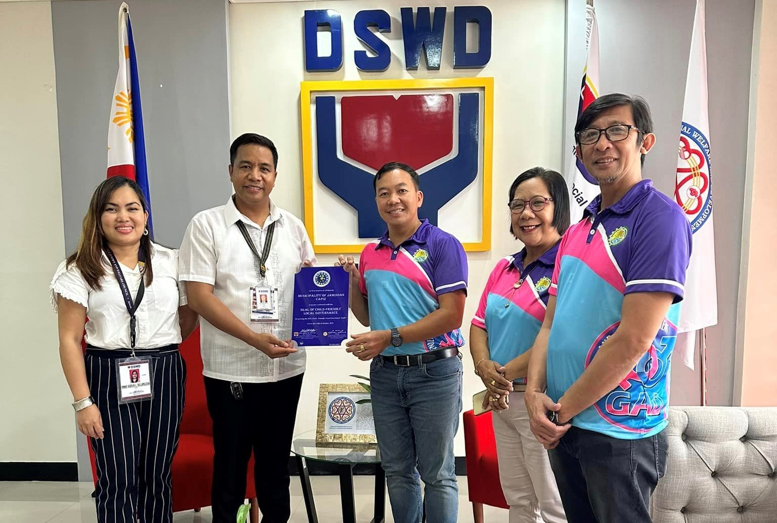 » Seal of ChildFriendly Local Governance liwat nakuha sang Jamindan